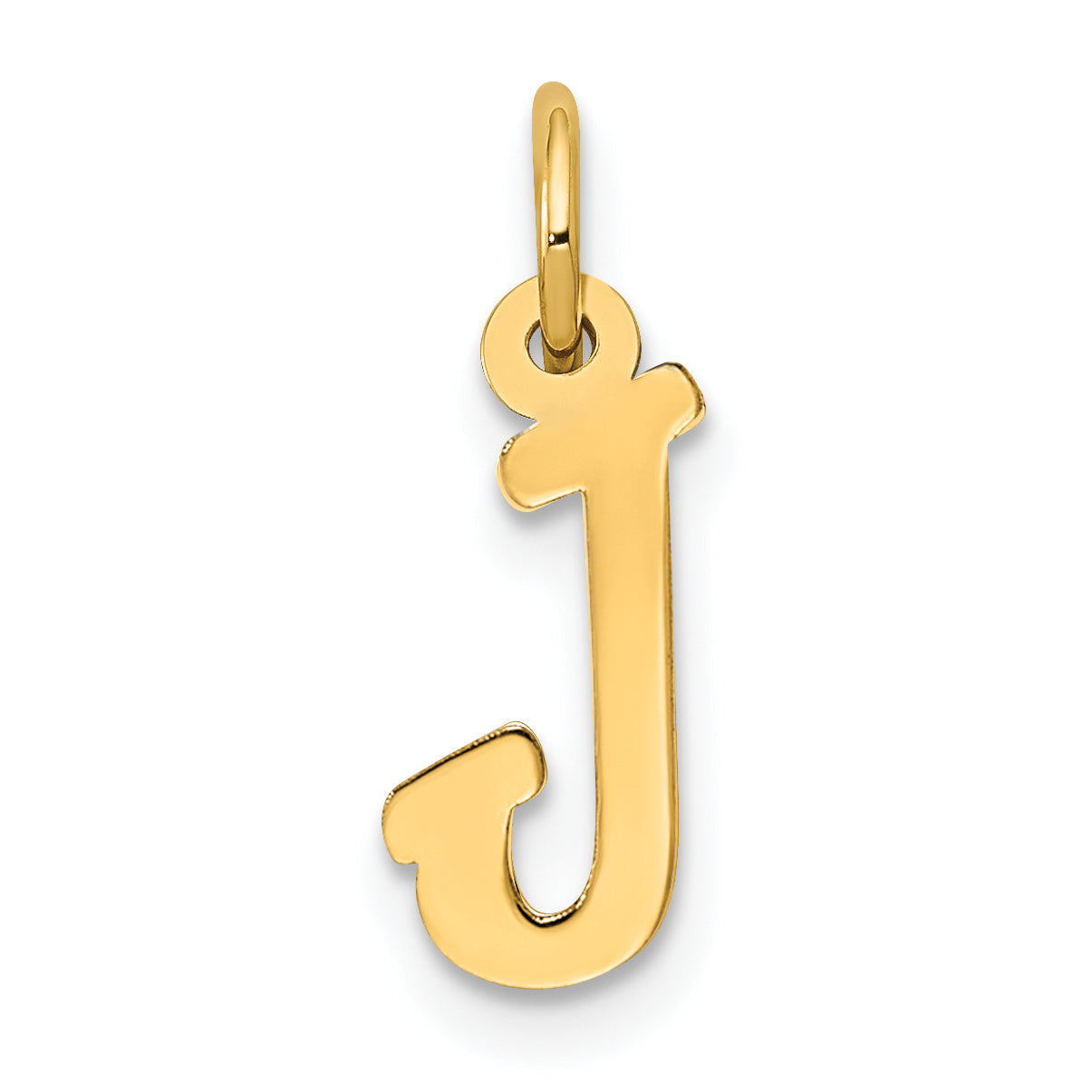 14k Small Script Letter J Initial Charm