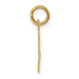 14k Small Script Letter L Initial Charm