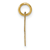 14k Small Script Letter T Initial Charm