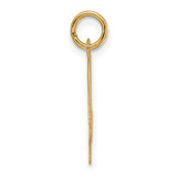 14k Medium Script Letter A Initial Charm