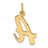 14k Medium Script Letter A Initial Charm