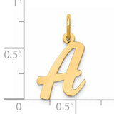 14k Medium Script Letter A Initial Charm